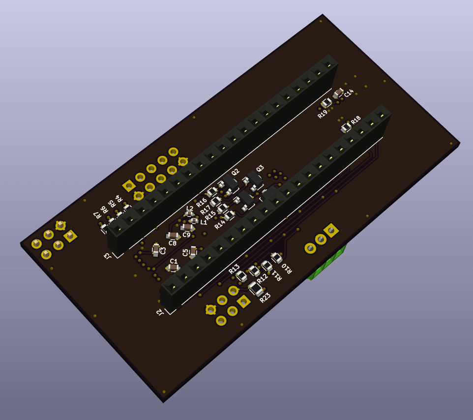 Impressionen Board Stoppuhr aus KiCad